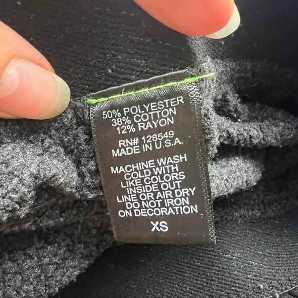 Aviator Nation Rainbow Stripe Black Sweatpants Size XS - Picture 5 of 5